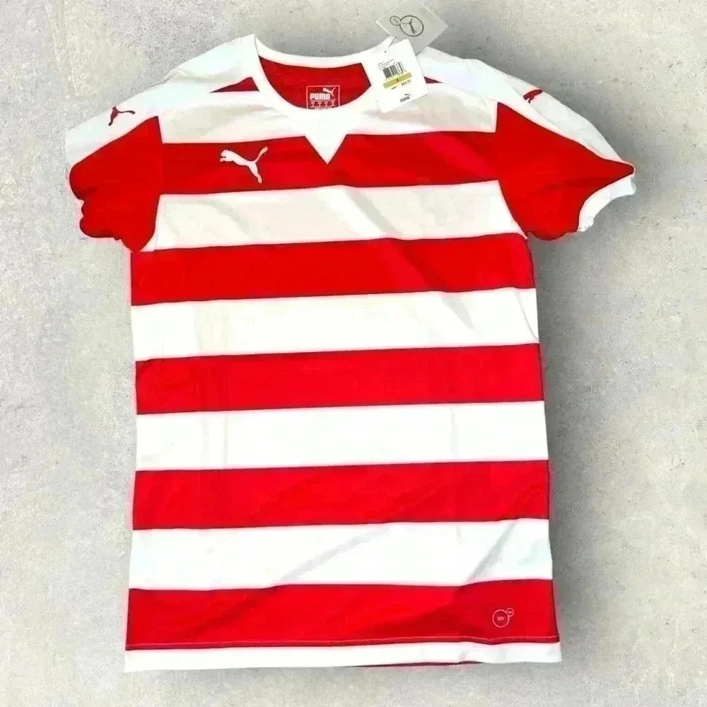 NWT puma red and white stripped jersey size small men’s